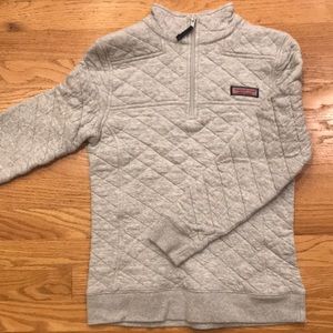 Vineyard vines women’s quarter zip quilted sweatshirt